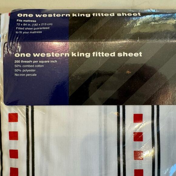 Revman Sheet Set Katja California King Vintage 1989‎ 200 TC Percale NEW - Picture 6 of 9